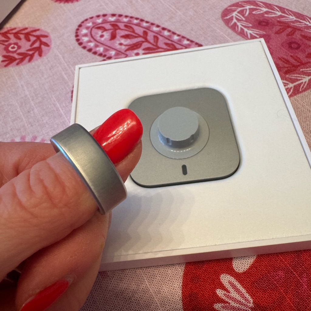 Oura Matte Silver Ring